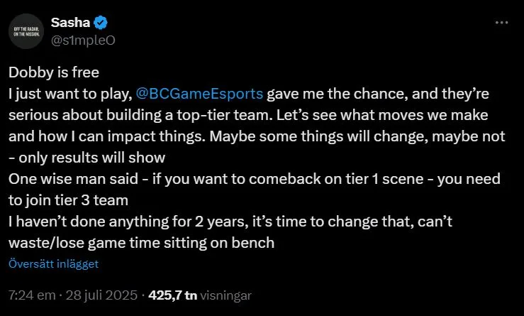 s1mple tweet bc.game